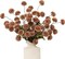 6PCS Artificial Silk Pompon Mum Flowers, Mini Chrysanthemum Ball Faux Flowers with Stems, 20 Inch Coffee Color Artificial Flowers for DIY Bouquets, Vase Arrangements, Home and Table Centerpieces